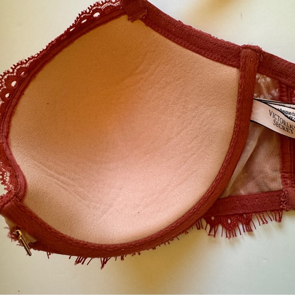 Victoria's Secret Bra Dream Angels Lined Demi Lace Racerback Front Closure 32DDD - Picture 12 of 14